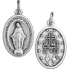 Bulk Miraculous Medals Pack - 50 Qty - Silver Plated - Italian Made - 1 Inch