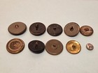 Antique Victorian Picture Buttons Lot Metal Story Art Nouveau Cameo Horseshoe