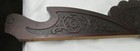 Antique Hand-carved Wood Furniture Crest Pediment    40  Wide Mahogany