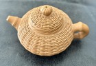 Chinese Tea Pot Yixing Clay Basket Pattern