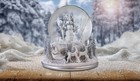 White Christmas Snowman Holiday Snow Globe By The San Francisco Music Box