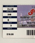 July 8  1995 Cleveland Indians Vs  Seattle Mariners Ticket Stub-belle buhner Hrs