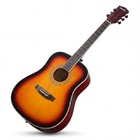 41 Inch Acoustic Guitar Starter Set  Full Size With Gig Bag  Tuner   Strap