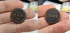 2 Mid 1800 s Madeira Portugal T s p  Tobacco Plantation Tokens 20 R  is   10 Reis