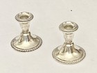 Vintage Alvin Sterling Silver Candle Sticks S41 - 454 Grams Total Cement Filled 