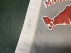 Vtg Martha   s Vineyard Flag Burgee Nautical 10    X 15    Red Double Sided Pennant