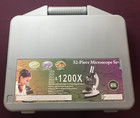 Amscope 52pc 120x-1200x Starter Compound Microscope Science Kit For Kids