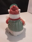 Coca Cola Polar Bear Striped Shirt  Red Cap 1999 Collectible Bean Bag Plush 6 
