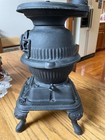 Vintage Spark Cast Iron Pot Belly Stove Small Salesman Sample No Lid Lifter