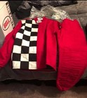 Finish Line Racing Fire Suit  Gloves  Shoes  Neck Support    Bell Racing Helmet