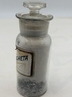 Antique Apothecary Glass Bottle With Label Under Glass Hydr c creta Y6