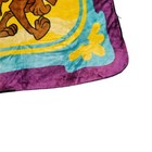 Scooby Doo Lux Throw Blanket Thick Plush  2000 50 X 60 Needs Small Repair  