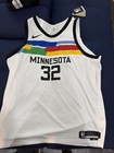 Karl Anthony-towns Signed Nba Timberwolves Nike Swingman City Edition Jersey