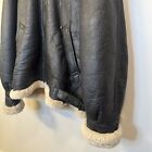 Vtg Usaf Jacket Mens 2xl Brown Type G-8 Sherling Lined Leather Flyer s Hoodie