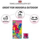 Trolls Kids Bath And Beach Towel With Washcloth Set  50 In X 25 In