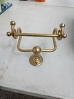 Vintage Ornate Brass Toilet Paper Holder Wall Mounted