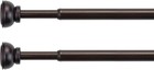 2 Pack Spring Tension Curtain Rod  1 2- Inch Decorative Tension Drapery Rod F   