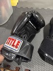 Title Boxing Gel Enforced Black Bag Gloves 16oz