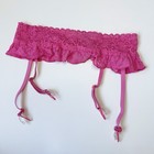 Victoria   s Secret Lace Ruffle Garter Belt Pink Xs s Y2k Lingerie Adjustable    09
