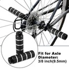 4pcs Aluminum Alloy Rear Foot Pegs Black For Bmx Mtb Bike Fit 3 8 Inch Axles