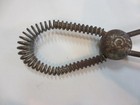 Victorian  Antique Cast Iron Spring-loaded Coal Fireplace Tongs