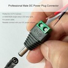Male Female Set Dc Power Jack Plug Adapter Barrel Connector For Cctv Camera Lot