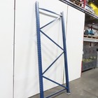 Mecalux 42  X 108  Tall Tear Drop Pallet Racking Upright Blue Used