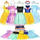 Girls  Princess Dress Up Costume Set - Role Play Clothes   Accessories For Toddl