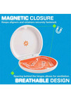 Invisalign Aligner And Retainer Case - White   Orange - New - Free Cleaning Tabs