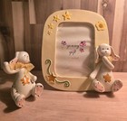 Nursery Photo Frame Unisex Pink yellow 3 Piece Young Gift New Open