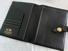 New Coach Vintage Rare Ltd Ed Horse   Carriage Leather Agenda Planner Black Gold