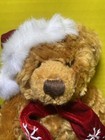 Vintage Russ Berrie Bear Nicholas Plush Scarf Hat 7 5  Holiday Christmas Toy Pet