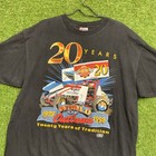 Vintage World Of Outlaws Shirt Mens Xl Racing Sprint Car 20th Anniversary 1990s