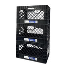 Gorilla Crate 24qt 3 Pack Milk Crate Black