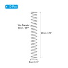 10 Pcs 304 Stainless Steel 0 3mm Wire Dia X 3mm Od X 20mm L Compression Spring