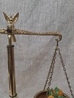 Vintage Solid Brass Balance Scale Of Justice Glass Bass Bald Eagle 16 5    Tall
