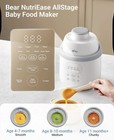 Bear Nutriease Allstage Stainless Steel Baby Food Maker Steamer And Blender