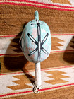 Fine Old Lg Native American Indian Hopi Hand-painted Kachina Dance Gourd Rattle