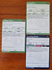 Three  2x Wizard  1x Sorcerer  Power Cards - D d 4th Edition - Wotc
