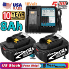 2pack For Makita 18volt 10 0ah Lxt Li-ion Battery Bl1860b Bl1830 Bl1850  charger