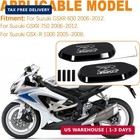 Black Mirror Block Off Base Plates For Suzuki Gsxr 600 750 2006-2012  Motorcycle