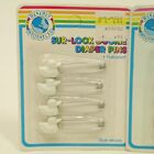 Vtg Pink White Duck Cloth Diaper Safety Pins Baby Shower Gift New Lot Of 8 Pins