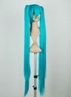 40  Vocaloid Hatsune Miku Anime Costume Cosplay Wigs W 2 Ponytails Straight Hair