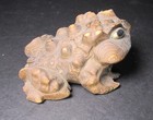 Vintage Japanese Cryptomeria Sugi Frog Hand Carved Cedar Wooden Toad Mcm Wood