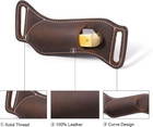 Custom Handmade Sheath For Pocket Folding Knife Leather Pouch Holster edc