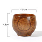 Mini Wooden Restaurant Drinking Cups Korean Wood Cup