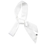 Long Thin Chiffon Silk-like Scarf - Skinny Neck Tie Waist Belt For Women White