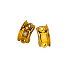 Gold Clutch Brake Handlebar Clamp Lever Bracket For Harley Street Road Glide Flh
