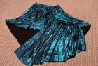 Teal Blue Shimmer Dance Skirts - High low - Tango Style - Set Of 2 Axl