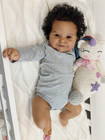 Lifelike Reborn Baby Dolls Girl Black Silicone Baby Doll 20 Inch Realistic Afric